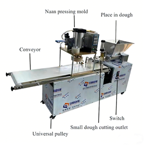 Presse à pâte multifonctionnelle entièrement automatique en acier inoxydable 304 pour la fabrication de naan, chapati et bases de pizza - Product Image 4