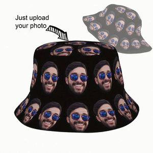 Chapeau Bob Personnalisable avec Photo, Style Original, Motif Dessin Animé Personnalisé, Chapeau de Plage pour Hommes et Femmes pour Voyages d'Été et Vacances - Product Image 1