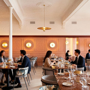 Высококлассная элегантная роскошная дизайнерская мебель для интерьера ресторана, распродажа, столы из массива мрамора, буфет - Product Image 5