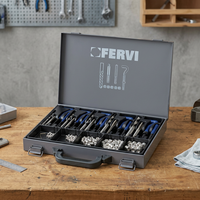 Kit de réparation de filetage FERVI METRIC F-COIL, jeu de 3 pièces, tarauds et filières M6-M10mm