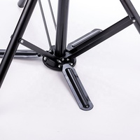 Statif Tripod Logam Profesional Lipat Portabel yang Dapat Disesuaikan untuk Wig Manekin dengan Kepala Manekin