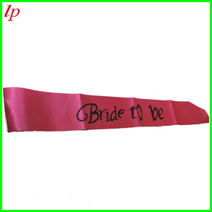 <b>Bride</b> To Be Satin <b>Sash</b> Pink Wedding Party Prop LPP2100 - Product Image 2