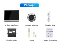 Tuya Smart 3MP Sans fil 2.4G WiFi Audio Interphone Mini Caméra de Sécurité Domestique avec Écran 4.3''