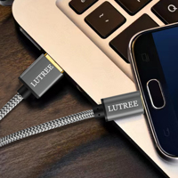 Cable mini USB, cable de carga de cargador trenzado duradero de 2 a mini-b para GPS de Garmin, controlador PS3, cámara Canon, para el uso en el hogar,