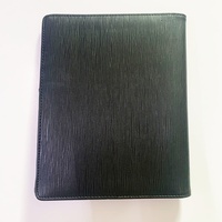 Carpeta de documentos manual de coche A4 de cuero Pu negro personalizado regalo de propietario automático con bolsillo para tarjeta