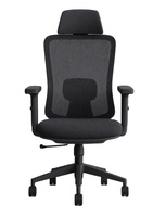 Chaise de bureau pivotante ergonomique moderne à dossier haut entièrement en maille, réglable en hauteur, pour cadres
