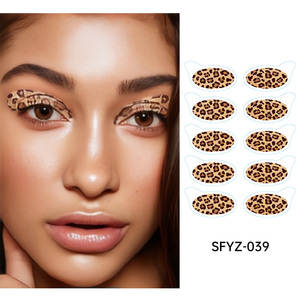 High <b>Gloss</b> Temporary Eye Makeup Sticker Waterproof Anti Sweat Flash Tattoo Decal for Stage Party Performance Professional Use - Product Image 2