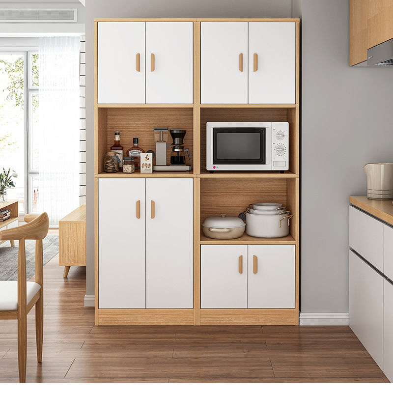 Bois de caoutchouc + porte d'armoire blanche