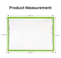 Tableau blanc interactif tactile infrarouge de 82 pouces avec projecteur et connectivité informatique pour salle de classe scolaire
