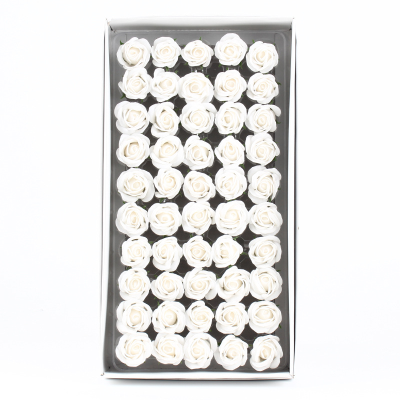 Blanc pur (commande minimum de 50 fleurs,