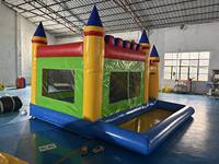 Château Gonflable en PVC pour Enfants, Combo Toboggan et Structure Rebondissante 5x5m, Capacité 1000kg, Thème Fantastique & Science-Fiction pour Usage Domestique
