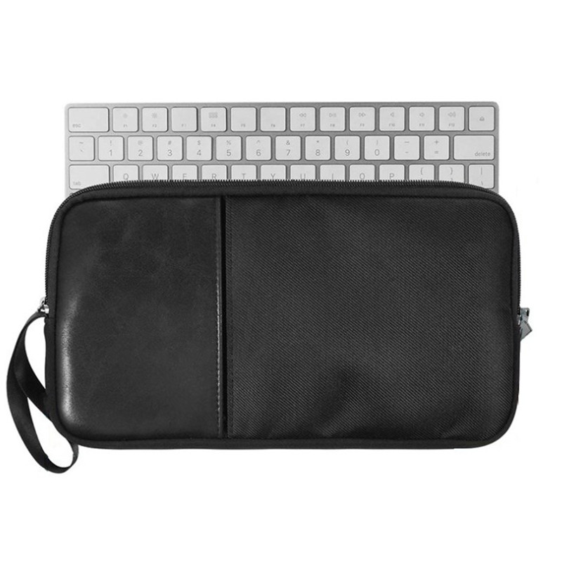 Portable Wireless Keyboard Bag Dust-Proof Waterproof Storage Case Made PVA EVA Oxford Silk Travel PU Leather Cover Zipper