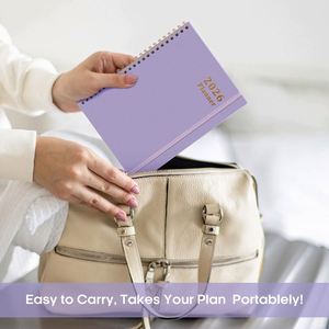 2026 Printed <b>A4</b> Diary Planner with <b>Leather</b> Cover Thick Paper Agenda Book - Product Image 2