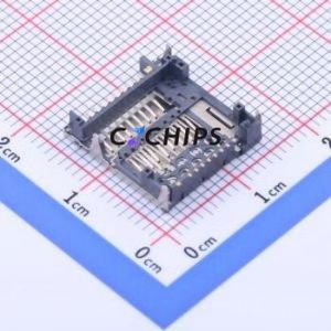 XKTF-1150-11 SD Card / Memory Card Connector SMD Connector Self-Return Type MicroSD Card (TF Card) Card Holder 4.3mm - Product Image 2