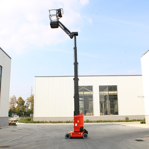 Plataforma Elevadora Móvil Eléctrica Hidráulica Xinta con Ruedas, Capacidad <span class=keywords><strong>de</strong></span> 200 kg, Altura <span class=keywords><strong>de</strong></span> 11.2 m, Velocidad <span class=keywords><strong>de</strong></span> 42/38s, Motor Controlado por PLC - Product Image 4