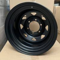 Nouvelles jantes en acier D40 à profil profond, design imitation beadlock avec trous en D, noires, ET 20 mm, état neuf