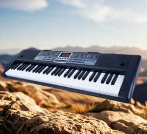 Órgano eléctrico vocal Edad de oro 61 teclas modelo de enseñanza de luz portátil multifunción para niños - Product Image 6