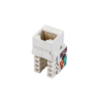 VTOM Cat6 UTP Unshielded RJ45 Keystone Jack untuk Pelat Dinding & Panel Patch Model K017