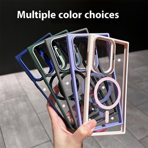 Funda de Lujo para Móvil con Protector de Cámara, Soporte Magnético y Anillo para Samsung Galaxy S26 Ultra S25 24 <span class=keywords><strong>23</strong></span> - Product Image 4