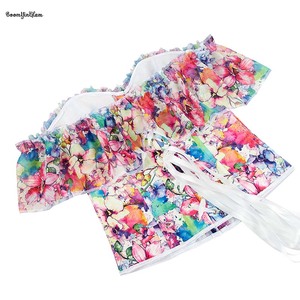 Vintage Romantique Floral Débardeur Slim Fit Bustier hors de l'épaule <span class=keywords><strong>Corset</strong></span> en <span class=keywords><strong>Rose</strong></span> <span class=keywords><strong>Rose</strong></span> 38CM Hauteur Dentelle Décoration Ferme Contrôle - Product Image 5