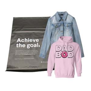 Sobres de Envío de Ropa Grandes con Logotipo Personalizado, Sobres de Envío de Poliéster de 14.5x19 para Abrigos, Bolsas de Envío Reciclables, Negro Mate - Product Image 3