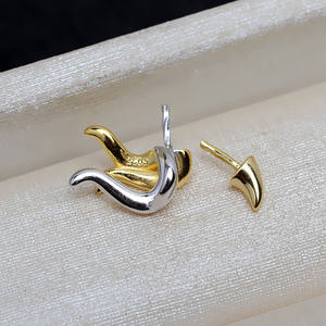 Pendentif en argent S925 avec perle baroque colorée en forme de perroquet, accessoires de bricolage, 4150 composants et trouvailles de bijoux - Product Image 2