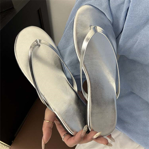 Sandalias de cuña de verano para mujer, con punta abierta, suela gruesa, tipo chancla, impermeables, para playa, estilo plataforma, novedad - Product Image 3