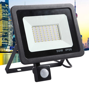 Ngoài trời Led Đèn Pha với <span class=keywords><strong>PIR</strong></span> cảm biến chuyển động 10 Wát 100 wát lạnh ấm trắng phản chiếu không thấm nước IP66 cho vườn chiếu sáng cảm ứng - Product Image 5