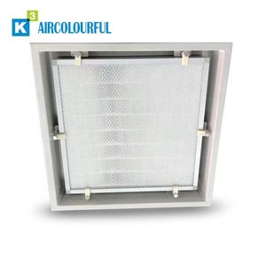 منفذ إمداد الهواء من الفولاذ المقاوم للصدأ عالي الكفاءة من Gmp منفذ موزع مكيف الهواء منفذ إمداد الهواء <span class=keywords><strong>Hepa</strong></span> - Product Image 1