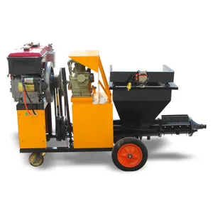 Diesel Plastering Cement Mortar Spraying Machine With Pump And Motor New And Used With Good Price For Home Use Construction