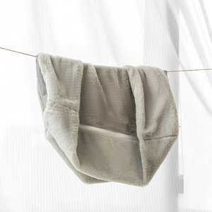 سرير كلاب رمادي ناعم على شكل سحابة ، أريكة حيوانات أليفة قابلة للغسل مع دعامة للكلاب والقطط الكبيرة المتوسطة الصغيرة - Product Image 4