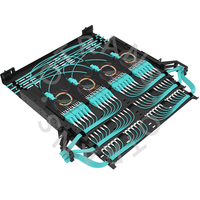 Cassettes optiques haute densité 19 pouces 1U 12 MPO/MTP-LC panneau de brassage à fibre optique 144 Core