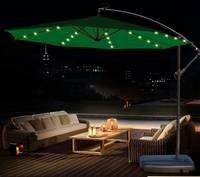 Vente en Gros de Meubles de Luxe d'Extérieur Parasol avec Led Solaire et Logo Personnalisé