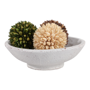 Ciotola Decorativa Effetto Craquelé in Ceramica Bianca, Centrotavola, Decorazione per Tavolo, Complemento d'Arredo per Tavolino da Caffè, Esposizione per Bancone Cucina - Product Image 2
