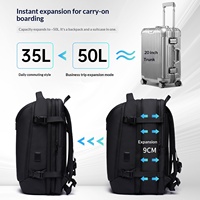 Nouveau sac à dos unisexe Oxford en polyester imperméable à compression sous vide, multifonctionnel, pour ordinateur, grande capacité