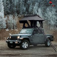 Tente de toit rigide en aluminium de grande taille en forme de Z pour le camping tout-terrain