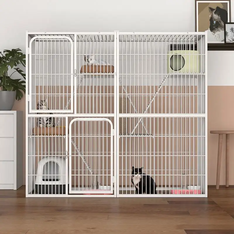 Neworld Grande cage pour chat d'intérieur de haute qualité