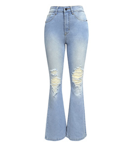 Jeans Rotos de Cintura Alta para Mujer, Estilo Urbano - Product Image 4