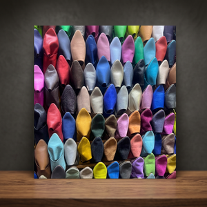 Colorful Leather <b>Shoe</b> Forms <b>Displayed</b> in Grid Pattern for Crafting and Design Use - Product Image 4