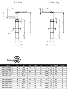 TBG220 L-handle Locking Nose Retractable Index <strong>Plunger</strong> for Machine Positioning - Product Image 5