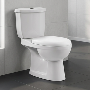 Conjunto de Inodoro y Lavabo de Cerámica de Dos Piezas Económico de Fábrica Chaozhou con Doble Descarga y Sifón en P o S - Product Image 3