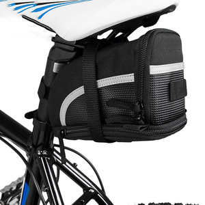 Sac de rangement en toile réfléchissante OEM, à dégagement rapide, pour faire du vélo, du cyclisme, du siège de selle, sacoche de rangement et outils de réparation - Product Image 4