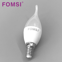 FOMSI Ampoule à bougie LED 5W 7W 9W C37 Ampoule E14/E27/B22 AC100-240V 3000K/4000K/6000K pour l'éclairage de l'espace intérieur de la maison