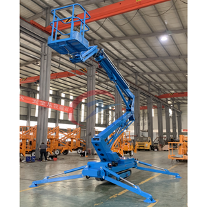 Electric/diesel <strong>Engine</strong> 16m Tracked Boom Man Lift Small Self Propelled Hydraulic Crawler Spider Boom Lift - Product Image 2