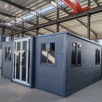 Maisons conteneurs pliantes de 20 et 40 pieds, très demandées en Chine, maisons préfabriquées extensibles, conteneurs modernes de luxe avec cuisine et salle de bain