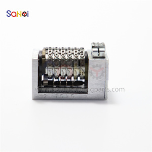 1 Piece 6 Digits 4x8 Backward Full Steel Numbering <strong>Machine</strong> Jump 543210 With 2 Bits Sinkable Zero Adjustable <strong>Numerator</strong> - Product Image 4
