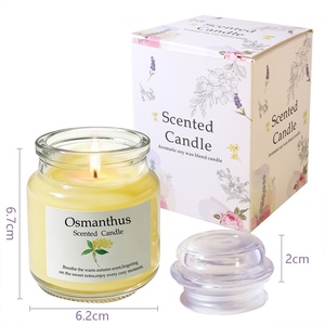 Venta al por Mayor de Velas Aromáticas de Cera de Soya Hechas a Mano en Frascos de Vidrio con Aroma a Osmanthus, Rosa y Lavanda, Velas Perfumadas <span class=keywords><strong>Yankee</strong></span> <span class=keywords><strong>Candle</strong></span> para el Día de la Madre y <span class=keywords><strong>Navidad</strong></span> - Product Image 6