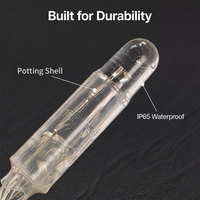 Guirlandes lumineuses LED extérieures IP65 personnalisées en gros, basse tension, clignotantes, lumière chaude pour mariage, rideau, Noël, Nouvel An