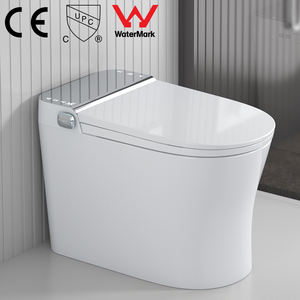 Inodoro Inteligente de Cerámica de Alta Gama <span class=keywords><strong>YYU</strong></span>, Forma Alargada, Estilo Americano, Sifón en S/P, Control Remoto Incluido, Asiento con Calefacción, Doble Descarga, Control por Voz - Product Image 1