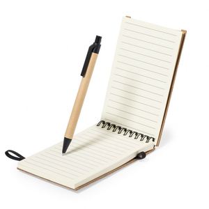 Bloc de Notas Ecológico Personalizado con Logotipo, Papel Reciclado, Estilo Empresarial, Impresión Offset a 4 Colores, 130x180mm, con Bolígrafo Promocional - Product Image 5
